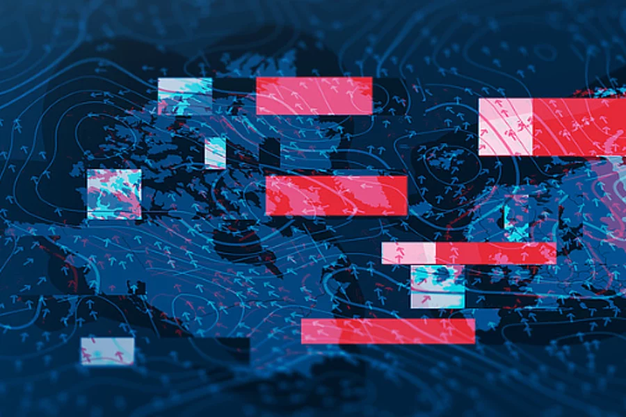The graphic is taken from the Friedrich-Ebert-Stiftung’s “Security Radar 2025” report. It visualises survey data on public perceptions of security and geopolitical challenges in Europe.