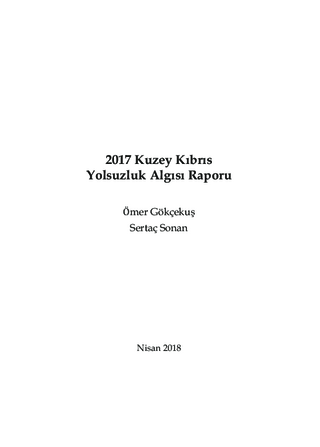 2017 kuzey kıbrıs yolsuzluk algısı raporu