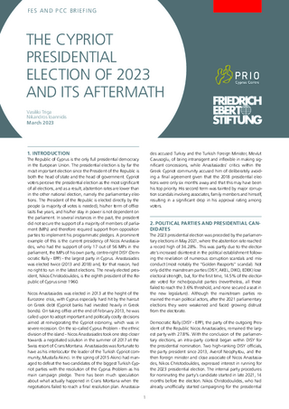 The Cypriot presidential election of 2023 and its aftermath
