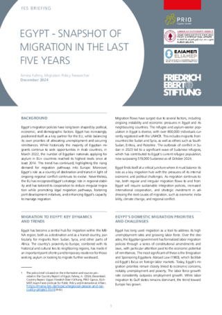 Egypt - Snapshot of migration in the last five years